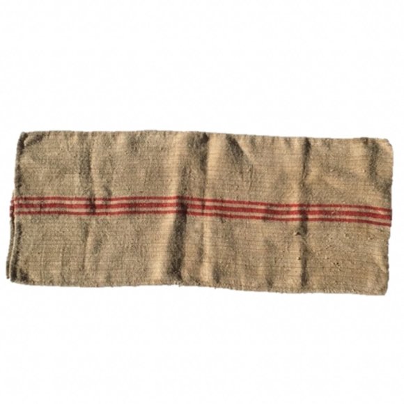 Burlap Grain Sack Pillow French Farmhouse Stripe - Picture 1 of 10